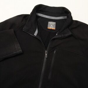 Icebreaker Merino Jacket Mens XL Black Full Zip Fleece Wool Outdoor Hiking